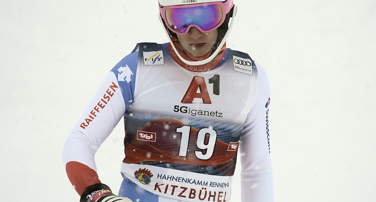 Slalom de Schladming: Jakobsen mène, les Suisses moyens