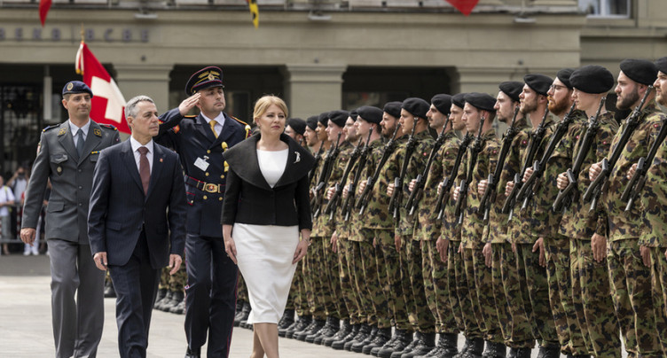 La présidente slovaque Zuzana Caputova en visite d'Etat à Berne