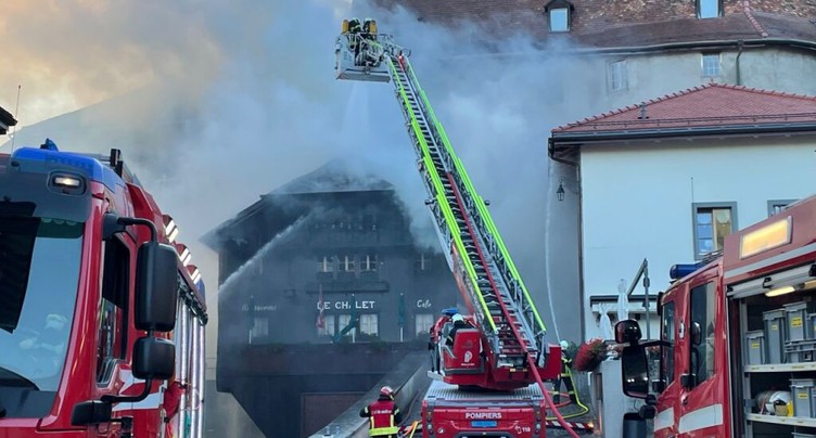 Un restaurant a brûlé à Gruyères (FR)