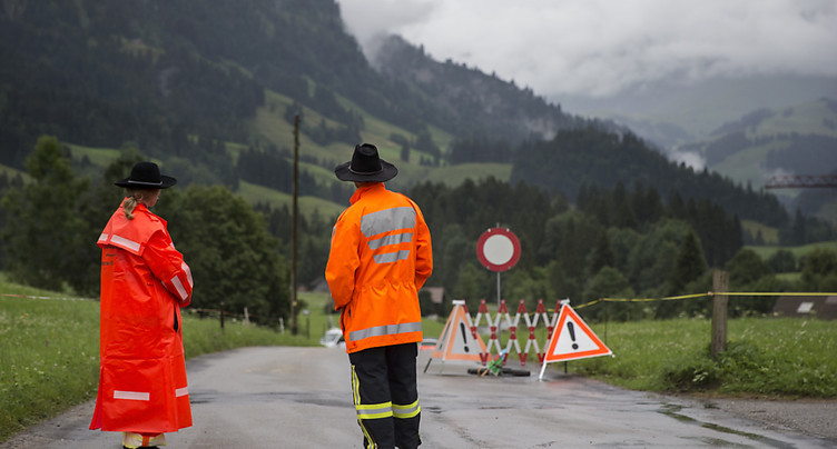 Orages: glissements de terrain et inondations en Suisse