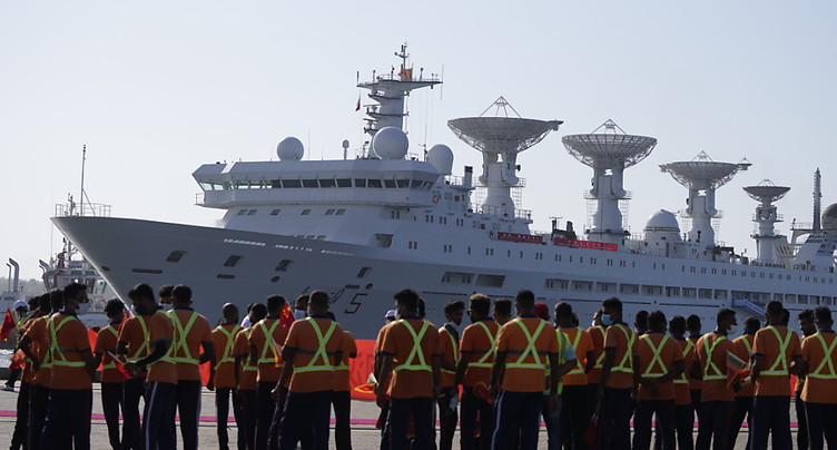 Arrivée d'un navire chinois malgré les inquiétudes de l'Inde