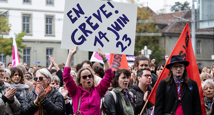 Manifestation à Berne contre la hausse de l'âge de la retraite