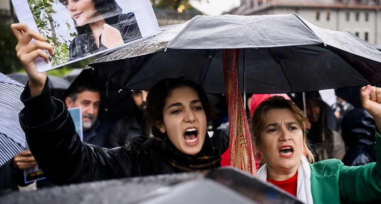 Lausanne: manifestation de soutien aux femmes iraniennes