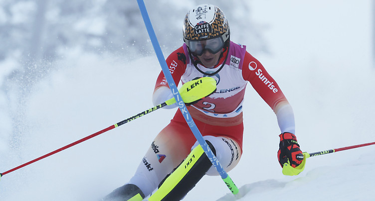 Wendy Holdener 5e de la 1re manche du slalom de Levi