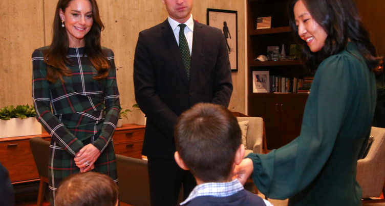 Le prince William et sa femme Kate arrivent aux Etats-Unis