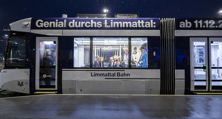 Ligne de tram intercantonale inaugurée entre Zurich et l'Argovie