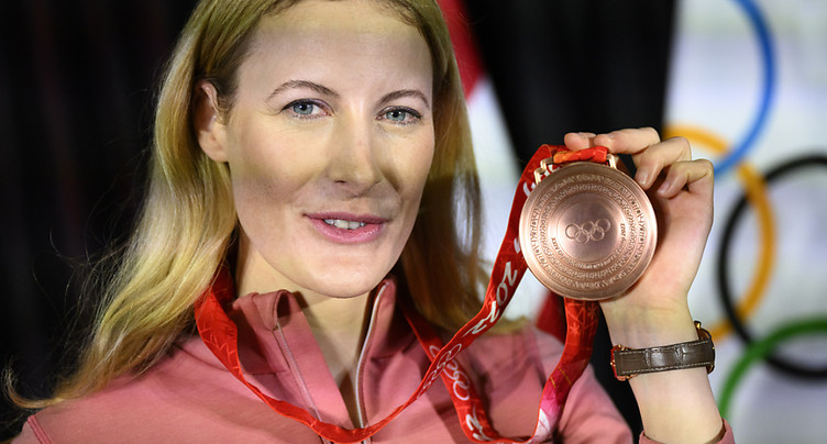 Fanny Smith a reçu sa médaille de bronze