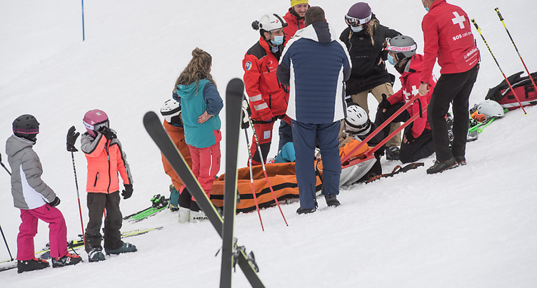 Accidents de ski: 600 millions de francs de coûts matériels par an