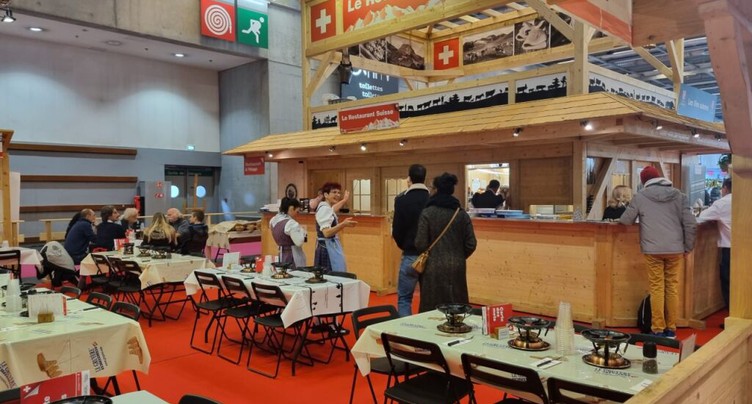 Le stand « Les Fromages de Suisse » au Salon de l'agriculture à Paris