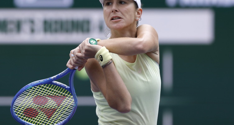 Bencic avec Zverev lors d'un double mixte royal à l'US Open