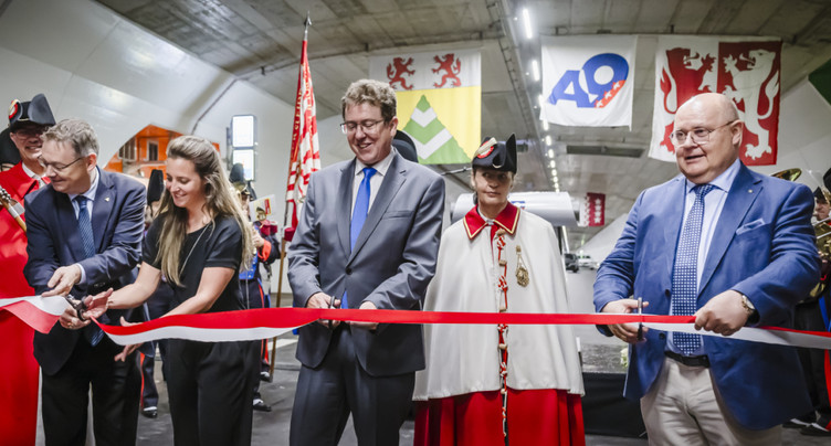 Autoroute A9: tube sud du tunnel de Viège ouvert