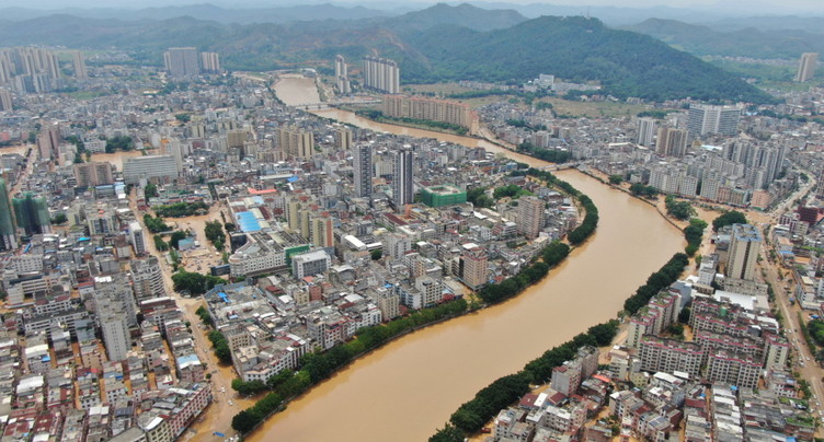 Plus de 80'000 évacués après des inondations en Chine