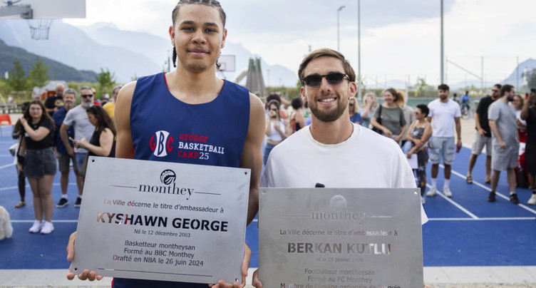 Monthey: Kyshawn George et Berkan Kutlu ont un terrain à leur nom
