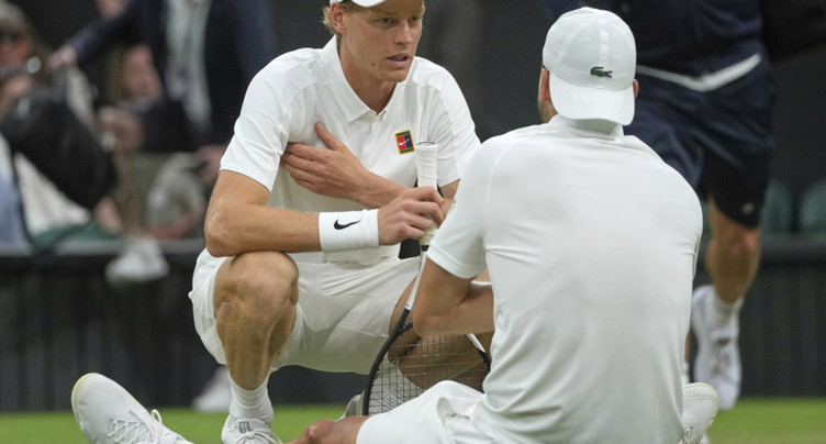 Wimbledon: Sinner profite de l'abandon de Dimitrov