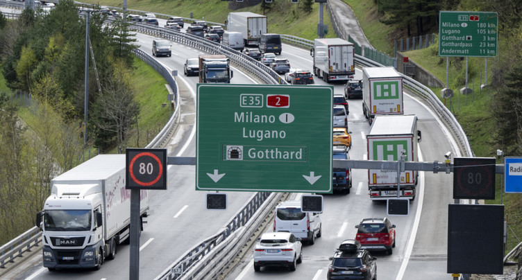 Encore 10 km de bouchon à l'entrée nord du Gothard