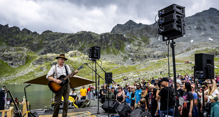 Peter Doherty s'est produit au lac des Vaux, à 2543 m d'altitude
