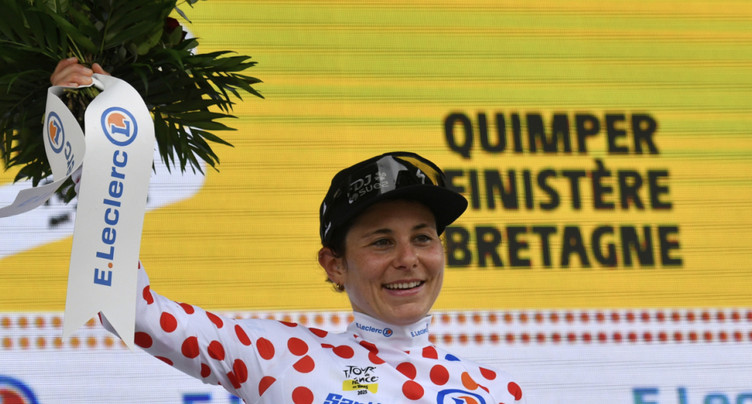Tour de France Femmes: Elise Chabbey toujours maillot à pois