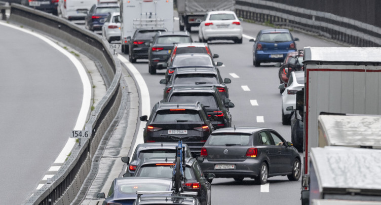 Intense circulation sur l'autoroute A2: bouchons au Gothard