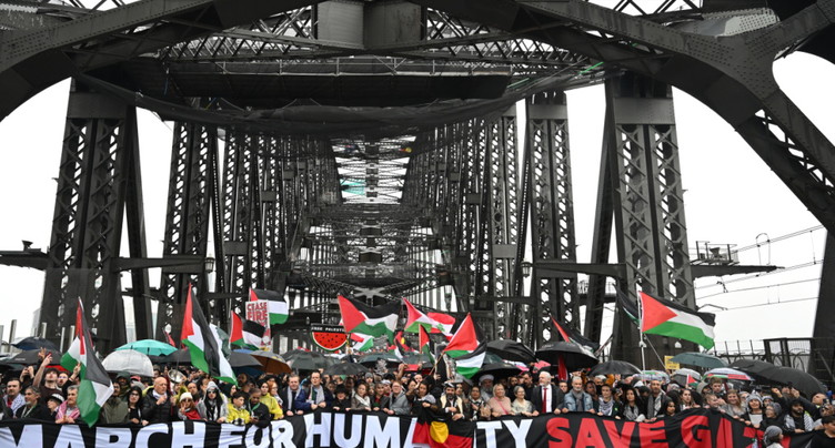 Des dizaines de milliers de manifestants pro-palestiniens à Sydney