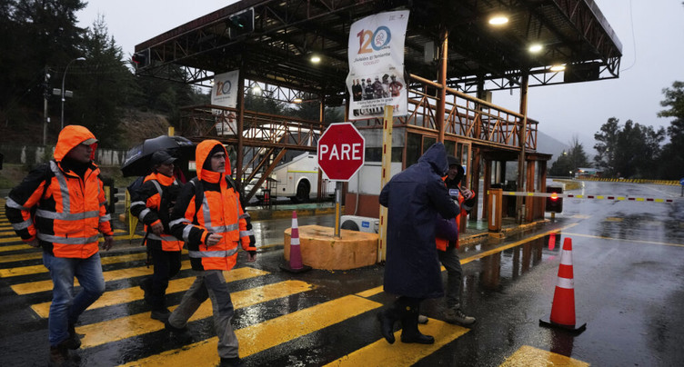Effondrement d'une mine au Chili: les cinq mineurs retrouvés morts