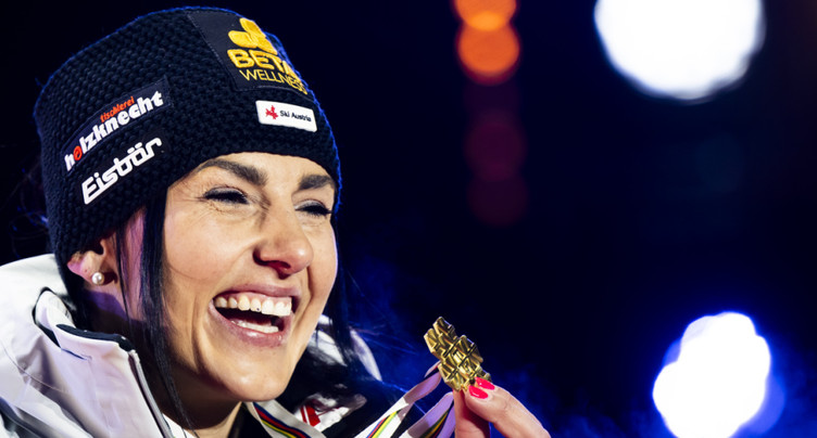 La championne du monde du super-G range ses skis