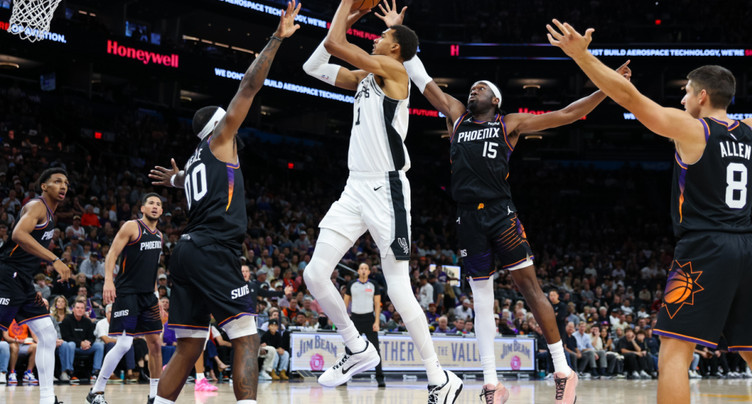 Wemby se rate à Phoenix, première défaite des Spurs