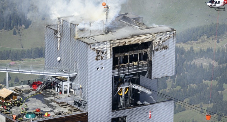 Incendie à Glacier 3000: 30 jours-amendes requis avec sursis
