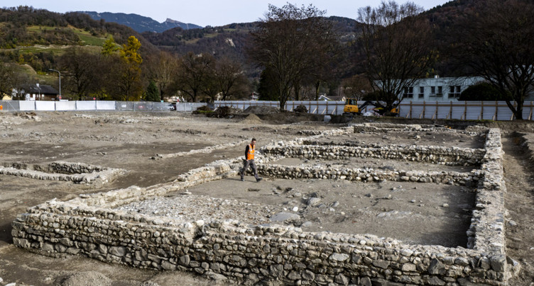 Découverte d'une villa de la fin de l'époque romaine à Bex