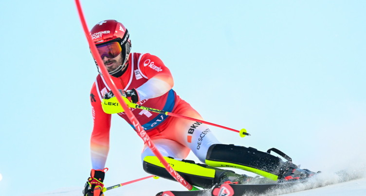 1re manche: Les Suisses largués, Pinheiro Braathen en tête