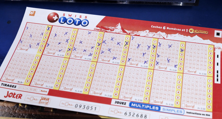 Le jackpot de 2,248 millions de francs est tombé au Swiss Loto