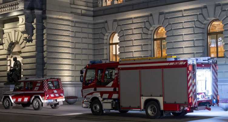 Un incendie perturbe le fonctionnement du Palais fédéral