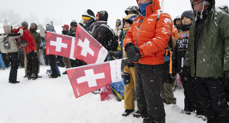 Minute de silence à la Coupe du monde à Adelboden