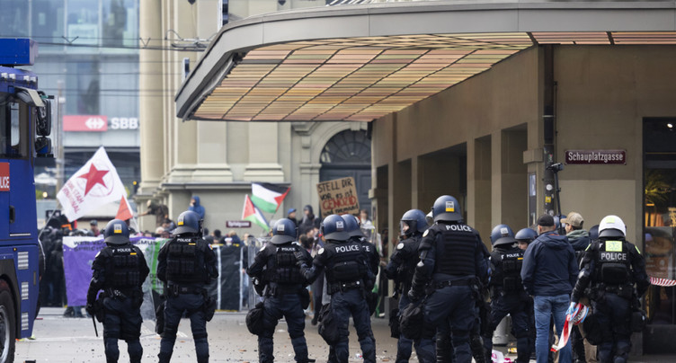 Les coûts de la police pour la manif de Gaza s'élèvent à 1 million