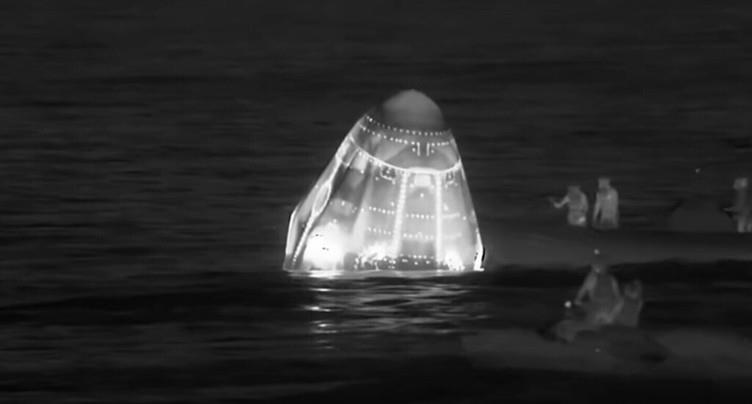 Retour de l'équipage de la Station spatiale internationale