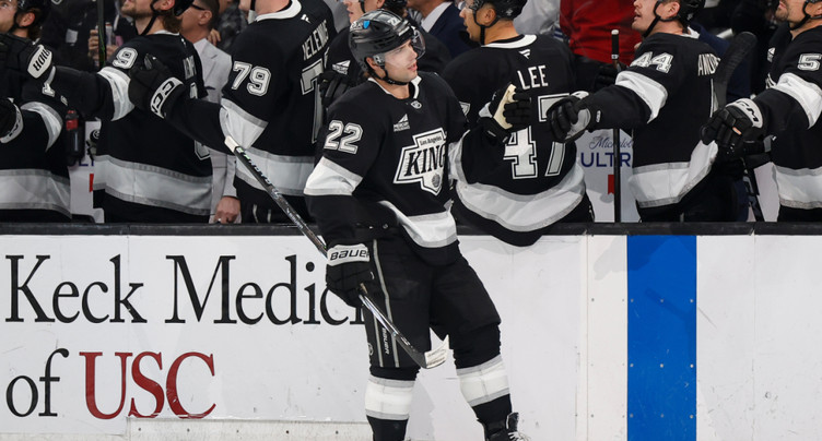 Deux points pour Fiala, une victoire pour les Kings