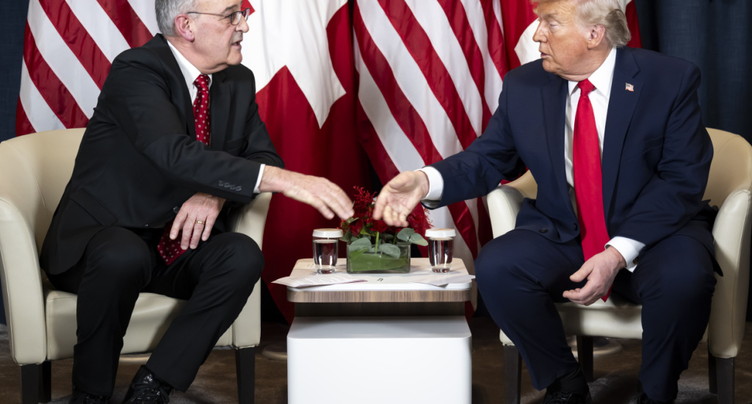 Guy Parmelin a rencontré Donald Trump à Davos