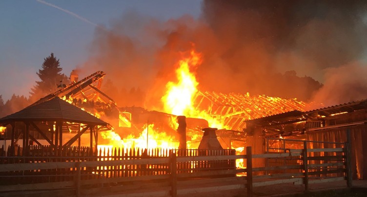 Incendie à La Heutte provoqué par un feu de cheminée