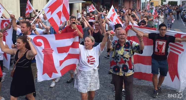 La foule pour commémorer le 23 Juin à Moutier