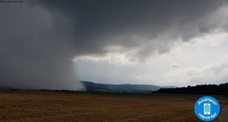 Le Jura touché par de violents orages