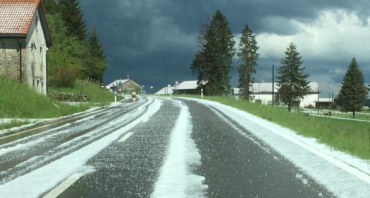 Un violent orage de grêle sur la région