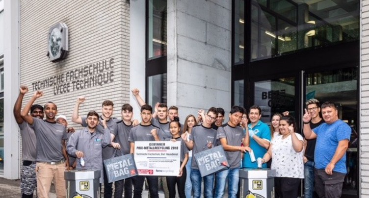 Le Lycée Technique de Bienne champion du recyclage des métaux