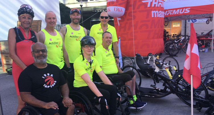 Un slowUp inclusif avec le Club Fauteuil roulant Jura