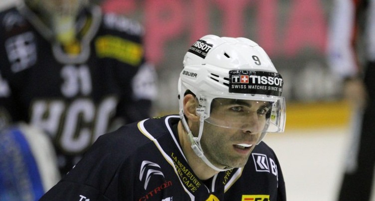 Laurent Meunier avec le HC Ajoie à Viège