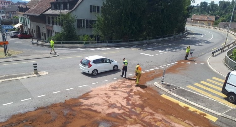 Fuite d’hydrocarbure à Porrentruy