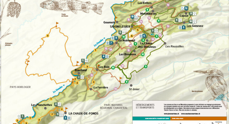 Une carte touristique pour le Parc du Doubs