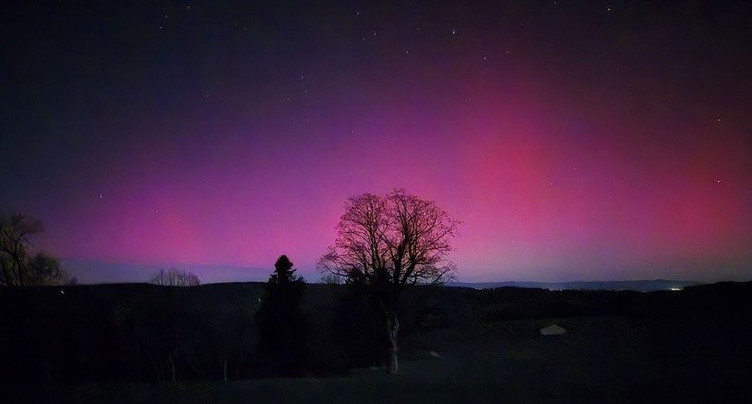 Les aurores boréales ont illuminé le ciel