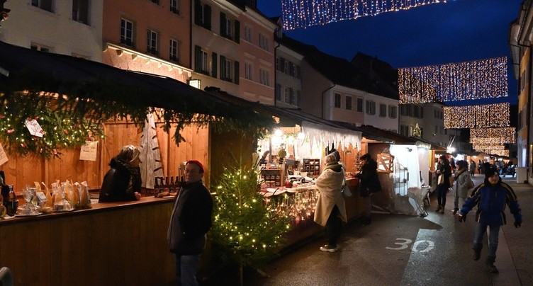 Beau succès pour le marché de Noël de Delémont