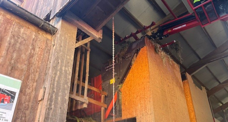 Incendie dans une écurie à Mettembert