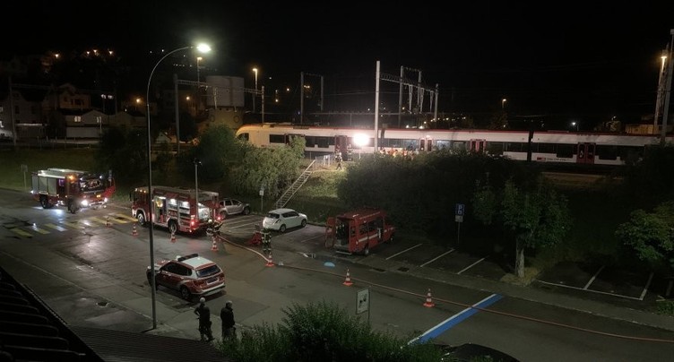 L’essieu d’un wagon prend feu à Moutier