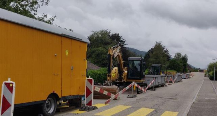St-Imier : reprise des travaux à la Rue de la Fourchaux